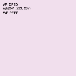 #F1DFED - We Peep Color Image